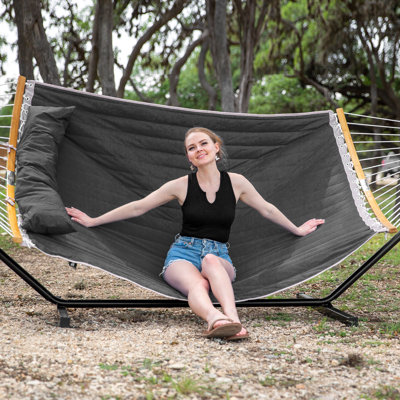 Holyoke double camping hammock with stand hotsell